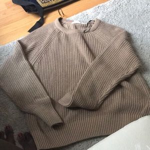 Sweater (Tan) knitted
